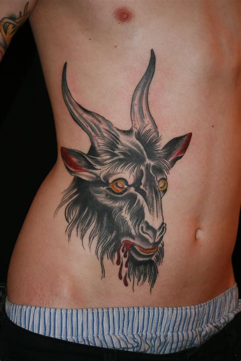 Scary bloody goat tattoo - | TattooMagz › Tattoo Designs / Ink Works ...