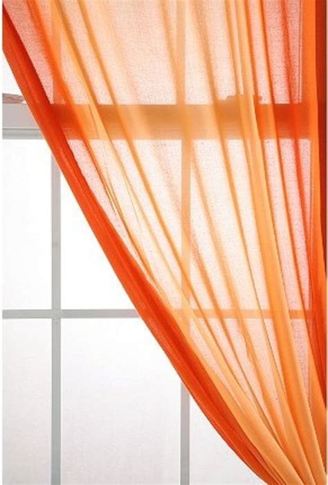 Ombré Sunset Inspiration Curtains Orange Curtains Sheer Curtains