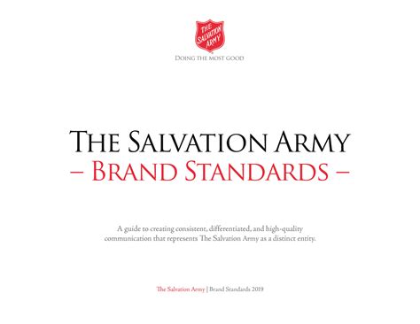 The Salvation Army Pdf Document Branding Style Guides