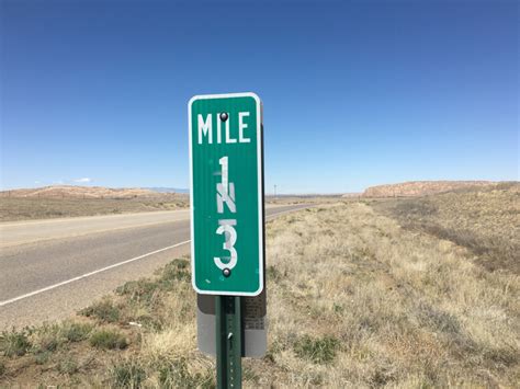 New Mexico Road Map With Mile Markers Road Map
