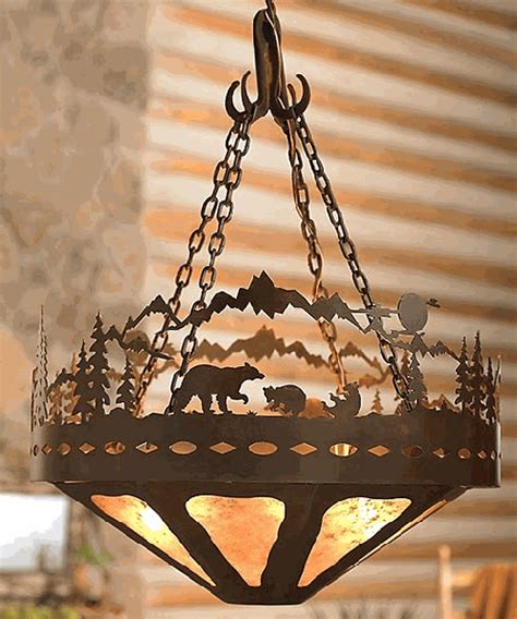 Log cabin lamps , antler clocks & chandeliers. Log Cabin Chandelier - Rustic Bear Lighting