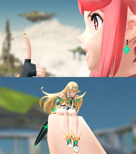 Giantess Pyra Vs Micro Mythra Part 3 End By Megasize32 On Deviantart