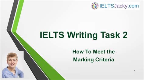 Ielts Writing Task 2 How To Meet The Marking Criteria Youtube
