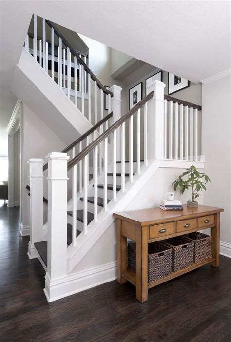 Farmhouse Stair Railings Designs Chic Breakfast Nook Bench In