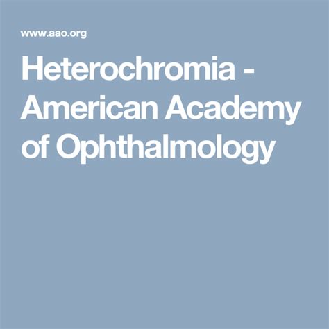 Heterochromia American Academy Of Ophthalmology Common Eye Diseases