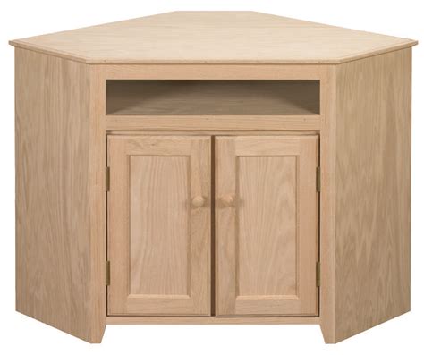Unfinished Corner Cabinet Solid Oak And Maple Customize With Your