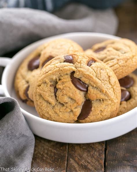 Brown Butter Chocolate Chip Cookies That Skinny Chick Can Bake