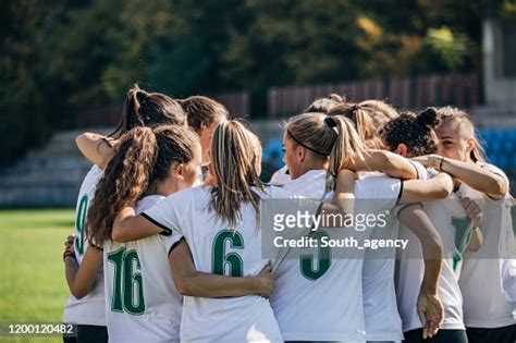 Women Soccer Team Celebrating Victory High Res Stock Photo Getty Images