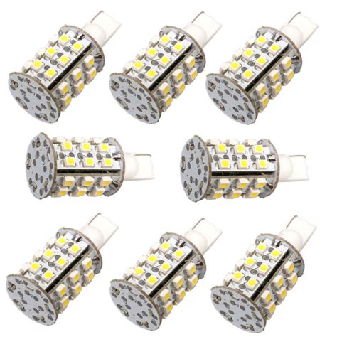 8 Pack Hqrp T10 W5w 194 168 Led Bulbs Warm White For 280 1250 1252