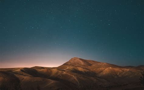 Stars Over Desert Mountains 5k Mac Wallpaper Download Allmacwallpaper