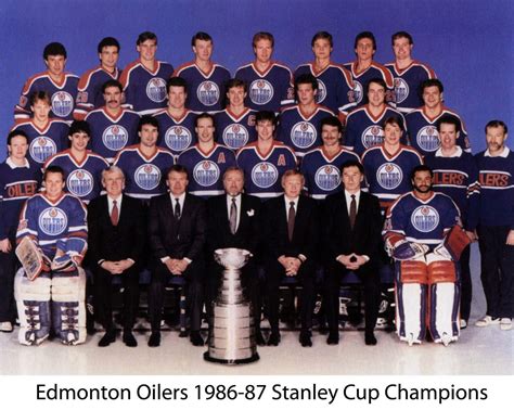 1987 Stanley Cup Champions Edmonton Oilers Hockey Goalie Hockey