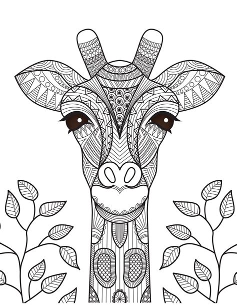 Coll Coloring Pages Giraffe Mandala Coloring Pages Mandalas With