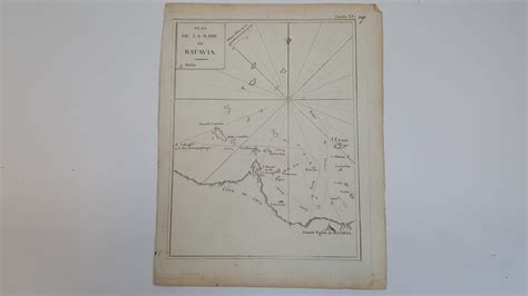 Plan De La Rade De Batavia A Nautical Chart Showing Sea Barnebys