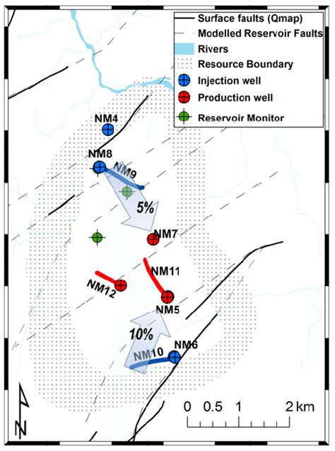 Ngatamariki Geothermal Field Layout Blue Shaded Arrows Represent The