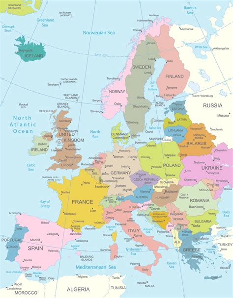 Europe map by googlemaps engine: Europe Map - Guide of the World