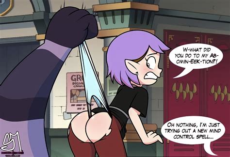 Rule 34 1girls Amity Blight Ass Big Ass Big Butt Disney English Text Female Purple Hair