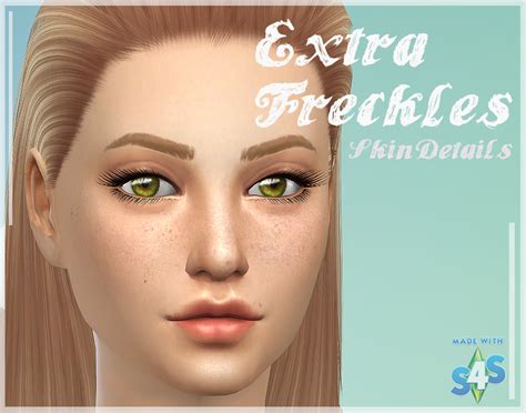 Mod The Sims Extra Freckles Non Default Skin Details