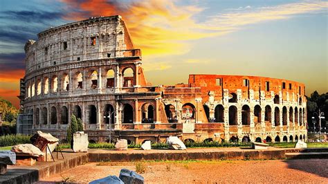 Coliseu Anfiteatro Antiga Anfiteatro Coliseu Europa Itália