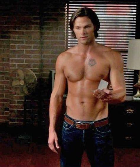the male celebrities with the best abs jared padalecki shirtless jared padalecki sam winchester