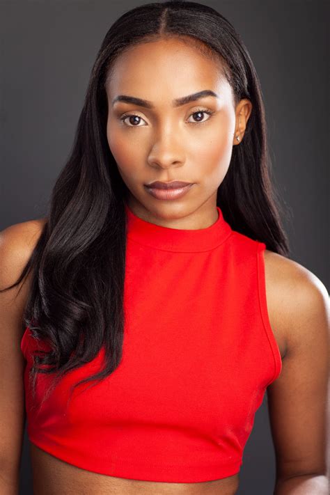 Beautiful Babe Black Woman In Red Crop Top Acting Headshot Photographed By Hancock Headshots In
