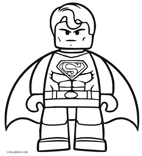 Coloring lego ninjago co color free golden. Free Printable Superman Coloring Pages For Kids | Cool2bKids