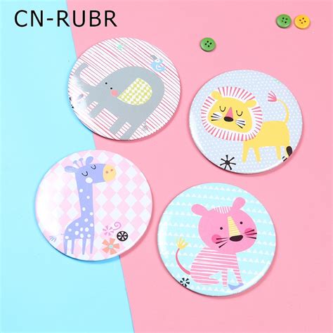 Cn Rubr Cute Girl Mirror Mini Portable Compact Hand Cosmetic Makeup Pocket Mirror For Lady Small