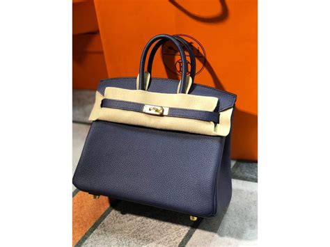 Hermes Birkin Togo Navy Blue Luxury Bags