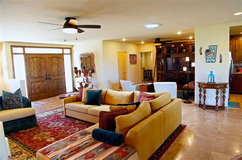 Marlena table lamp it is a table lamp that has got a beige finish and classic and romantic look. Southwestern Style Carefree Home - Rustic - Living Room ...