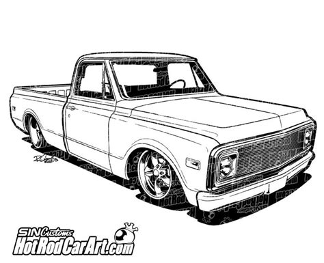 1970 Chevrolet C10 Truck Clip Art Classic Trucks Classic Chevy