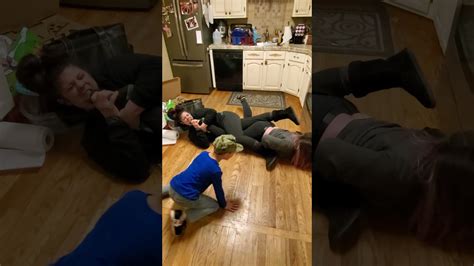 Mother And Daughter Play Wrestling In The Kitchen 🤣 Youtube