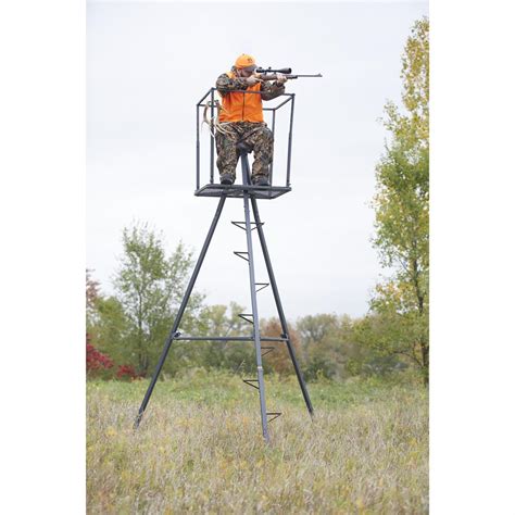 Guide Gear 13 Deluxe Tripod Deer Stand 177429 Tower And Tripod Stands