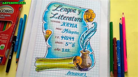 Caratula De Lenguaje Y Literatura Emprendimiento Cuaderno Matematicas