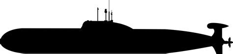 Submarine Silhouette Vector Clipart Image Free Stock