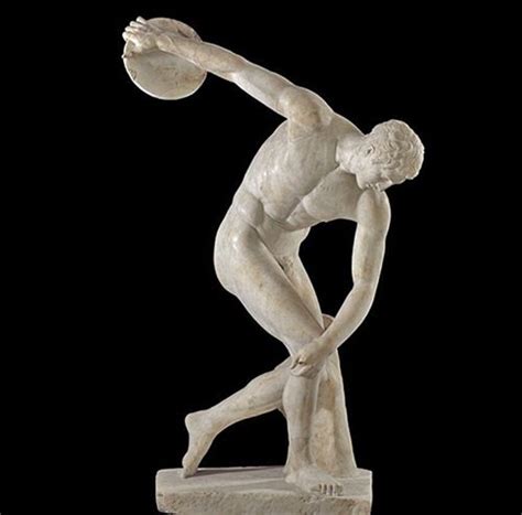 discobolus aka the discus thrower by myron ancient greek art ancient rome ancient greece