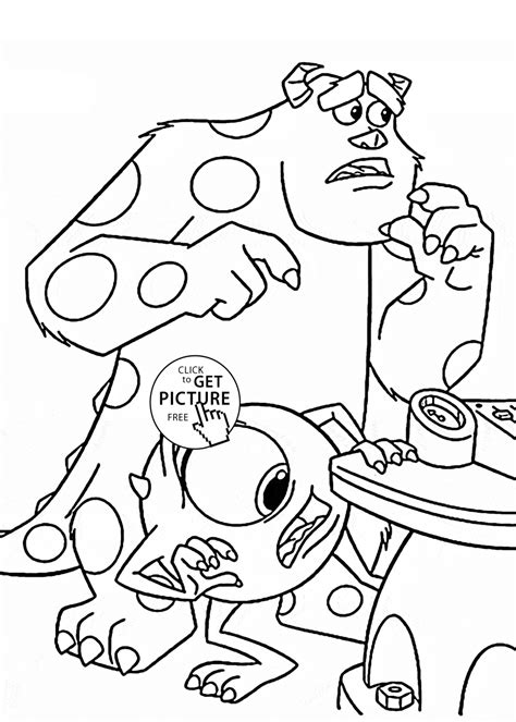 Monsters Inc Coloring Page For Kids Disney Coloring Pages Printables