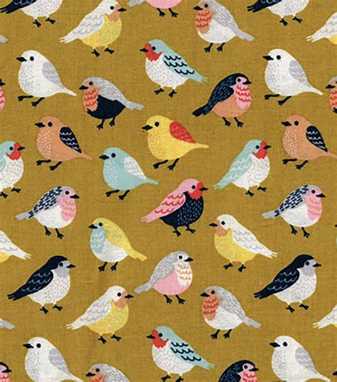 Keepsake Calico Cotton Fabric Harper Birds Stuffed Animal Patterns