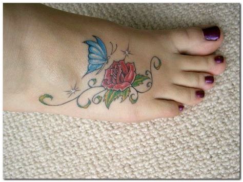 Check Out This Amazing Collection Of Flirty Foot Tattoos Rose And