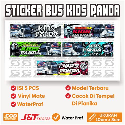 Sticker Bus Kids Panda Hologram Lazada Indonesia