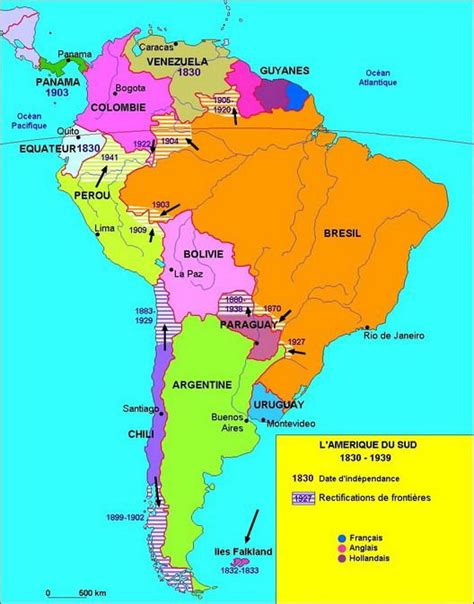 Amérique Latine 1830 1939 Map Imaginary Maps History