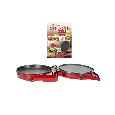 TARTE EXPRESS 4 EN 1 PRO Appareil à Tartes Double Thermostat