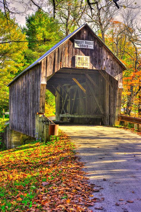 Vermont Covered Bridges Moxley Covered Bridge No 1 Over First Branch