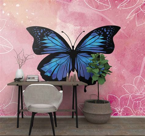 Beautiful And Colorful Butterfly Murals Tenstickers