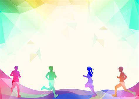 Green Gradient Sports Background Health Fitness Run Background Image