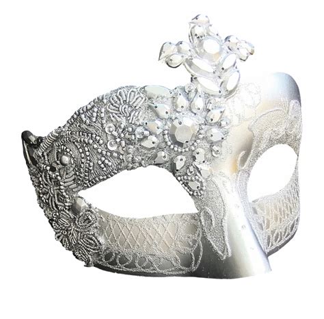 White Masquerade Mask Png Silver Masquerade Mask Png Clip Art Library