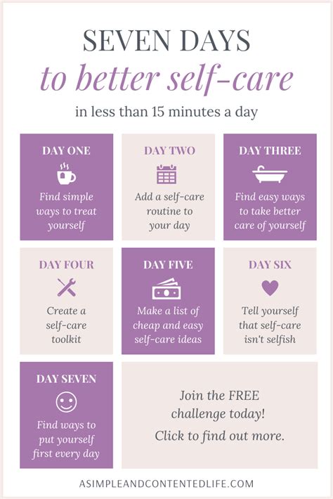 7 Days To A Better You Self Care Challenge How To Better Yourself