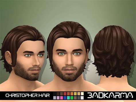 The Sims Resource Christopher Hair Retextured By Badkarma Sims 4