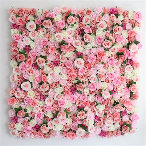 Custom 5d 3d Flowerwall White Pink Red Ombre Roll Up Wedding Decorative