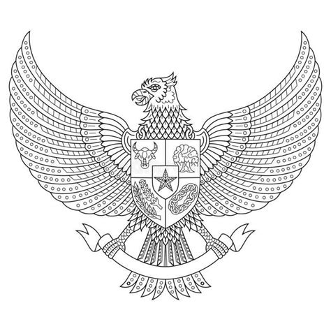 Detail Mewarnai Gambar Garuda Pancasila Koleksi Nomer 15
