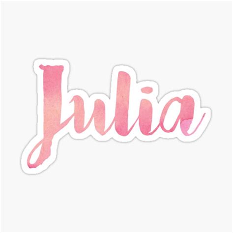 Julia Stickers Redbubble