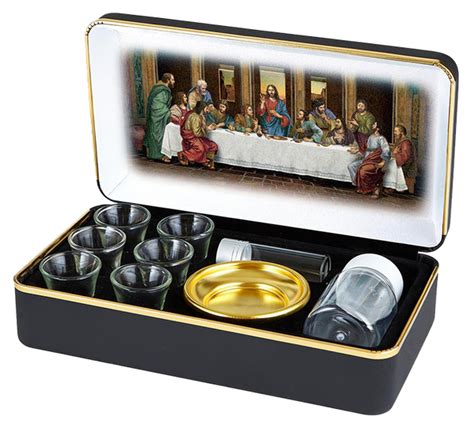 The Last Supper Portable Communion Set Church Partner